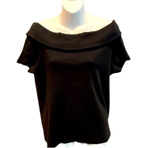 American Living Black Off The Shoulder Top Women’s Sz Large
